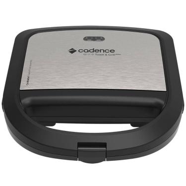 Imagem de Sanduicheira Toast e Grill Prime Cadence SAN615 Preto e Inox, 110 Volts