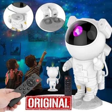 Imagem de Projetor Luzes Noturna Astronauta Led Luminária Universo - Projetorast