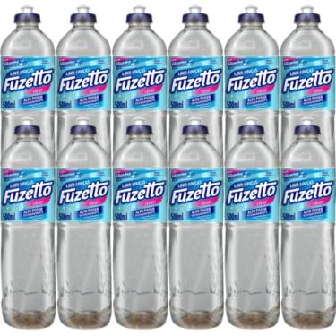 Imagem de Kit c/12 Detergente Lava Louça Fuzetto 500ml Cada (Clear)