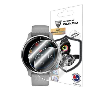 Imagem de IPG Protetor de tela para smartwatch Garmin Venu 2 Plus GPS Multisport (2 unidades) Película transparente ultra HD invisível antiarranhões - suave/autorreparação/sem bolhas - para Venu 2 Plus