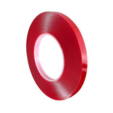 Imagem de Fita de montagem de espuma de acrílico transparente de alta qualidade 10 m x 10 mm para serviço pesado, fita dupla face, à prova d'água e resistente ao calor, para uso interno e externo (espessa 1 mm)