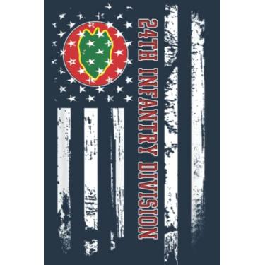 Imagem de 24th Infantry Division American Flag Veteran Day Father Day: Study Notebook, 6 x 9 inches, 120 pages