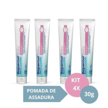 Imagem de Kit com 4 Cremes Pomada de Assadura 30gr Cada - Bepantol