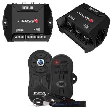 Imagem de Kit modulo stetsom digital ir400.4 +controle jfa k1200 preto