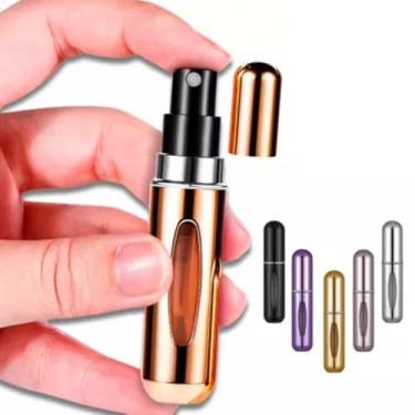 Imagem de Kit 5 Mini Frasco Porta Perfume De Bolsa Para Viagem Recarregável 5ml Spray Portátil Vaporizador Atomizador Refil Borrifador (5)