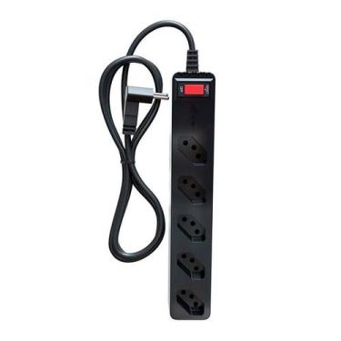 Imagem de Filtro de Linha DPS Clamper iClamper Energia 5 Tomadas LCF, 1m, Preto,