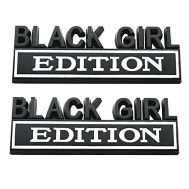 Imagem de SSDD 2pcs Black Girl Edition Emblems Sticker 3D Fender Car Badge Truck Decal Replacement for F150 F250 F350 Chevy Silverado 1500 2500 Chevrolet C10 C15 (Black/White)(CH-Black Girl)