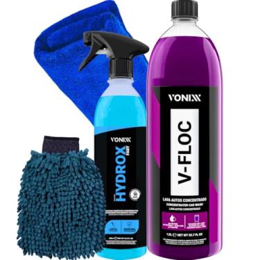 Imagem de Kit Hydrox Fast Vonixx Coating Cerâmico Hidro Repelente Selante Sem Toque V-floc 1,5L