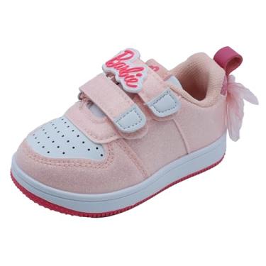 Imagem de Barbie Tênis infantil com glitter para meninas, Barbie rosa com laço, 17