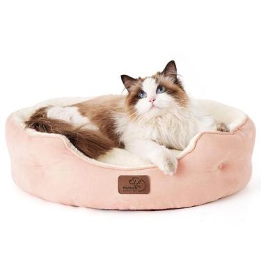 Imagem de Cama Lavável para Pets Pequenos (50cm) - Cor Rosa
