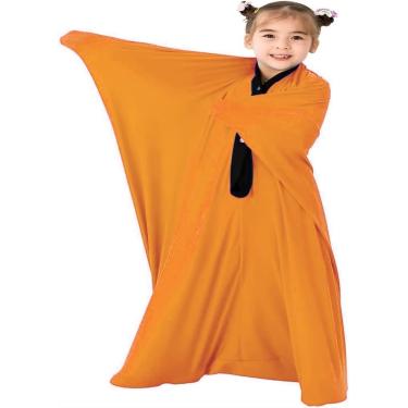 Imagem de Meia corporal sensorial para necessidades sensoriais de autismo/TDAH, envoltório de corpo inteiro para aliviar o estresse, auto-calmante, relaxante 3-18 anos, laranja, L