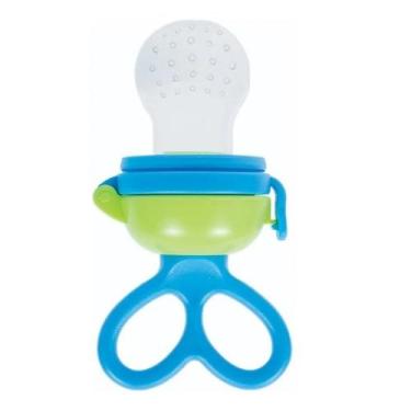 Imagem de Alimentador de Silicone Porta Frutas AZUL Buba 6156