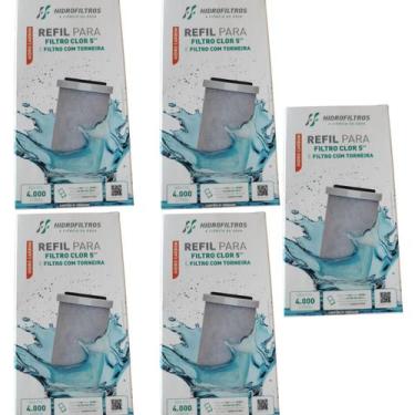 Imagem de Kit 05 Un Refil Original P/filtros Hidrofiltros Pou 5 80l/h