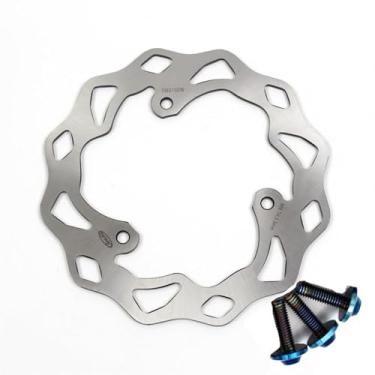 Imagem de Rotor de disco de freio traseiro e parafusos de montagem para Yamaha MT03 FZ03 2016-2023, YZF R3 2015-2023, R3 ABS 2017-2022, acessórios de peças de reposição de motocicleta