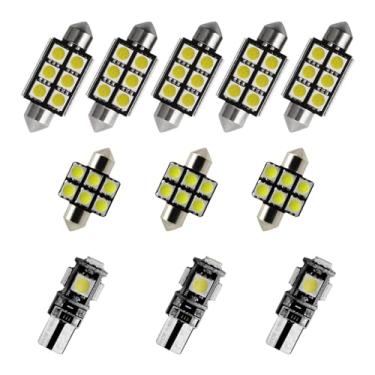 Imagem de 8X-SPEED 11 PCS Lâmpada de LED Interior Chip 5050 para Honda Odyssey MK2 1999–2004 Caixa de luva de leitura concluída porta-malas espelho viseira de sol
