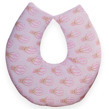 Imagem de Almofada Amamentação para Bebê Menina Sublimado - Carinha de Anjo, Urs