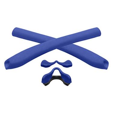 Imagem de Vonxyz Substituição para óculos de sol Oakley EVZero Path – Várias opções, Blue Rubber Kits, 0