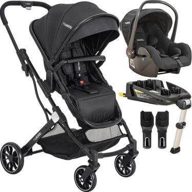 Imagem de Carrinho de Bebe Bebe Conforto Base ISOFIX Kiddo Zig Zag Preto