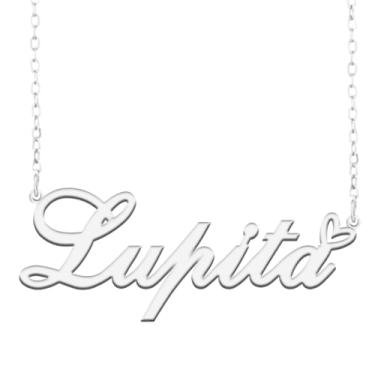 Imagem de A168A Colar de nome personalizado personalizado personalizado colar de nome banhado para mãe filha amizade feminino dia dos namorados aniversário de Natal ano novo, Metal, Sem pedras preciosas