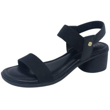 Imagem de Sandália Feminina Salto Bloco Casual Conforto Lia Line