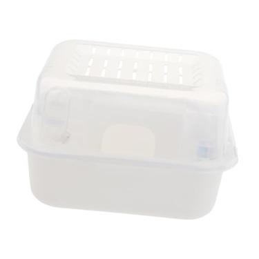 Imagem de Bothyi Gaiola de gaiola hamster gaiola cobaias, respirável, multifuncional, habitat de hamster de gaiolas pequenas criativas para os gerbils pequenos animais, Branco