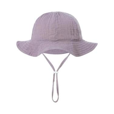 Imagem de Chapéu de Sol Infantil com Aba Grande - Desenho de Ursinho para Bebês,