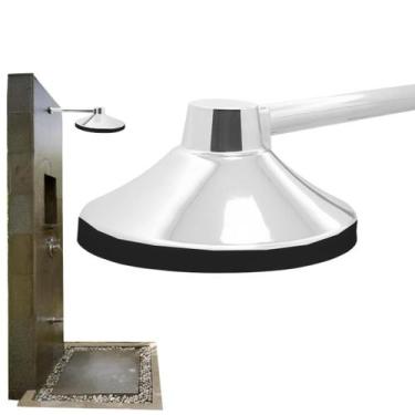 Imagem de Chuveiro Ducha Fria Redondo 22Cm Para Piscina Jardim Quintal - Valepla