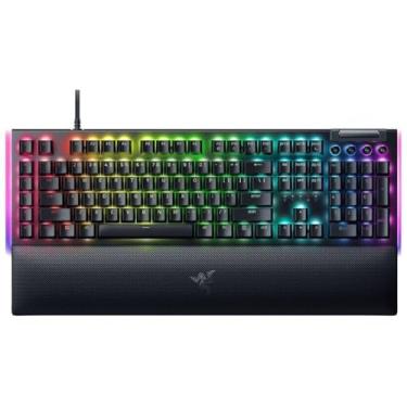 Imagem de Razer RZ03-04690200 BlackWidow V4 Teclado mecânico para jogos de tamanho completo com interruptor verde com Chroma RGB