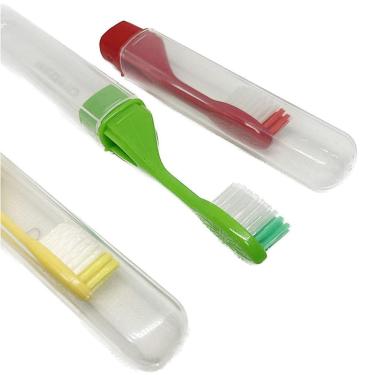 Imagem de Kit 10 Escova Dental Desmontável Para Viagem Cerdas Macias