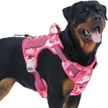 Imagem de Arnês para cães AUROTH Tactical No Pull Reflective Pink Camo