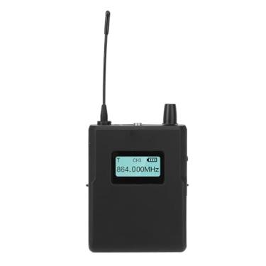Imagem de Receptor IEM do de Monitor Sem Fio No Ouvido, S2D 863-865MHz Receptor IEM Sem Fio Digital, Incorporado Em Tela LCD, até 10 Receptores, para Desempenho de Palco, Transmissão Ao