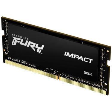 Imagem de Memória RAM Кingston Fury Impact 16GB DDR4 3200MHz KF432S20IB/16 CL20 SODIMM para Notebook – Alto Desempenho (1)