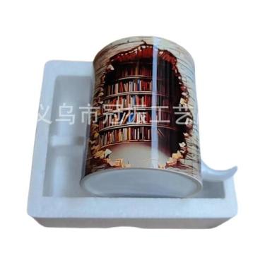 Imagem de Caneca 3D com Design de Livro - Xícara de Café Criativa Abyss - Decora