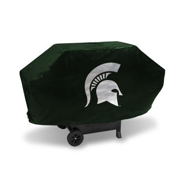 Imagem de Capa de churrasqueira acolchoada de vinil NCAA Rico Industries, Spartans do estado de Michigan, 172,7 x 53,3 x 88,9 cm