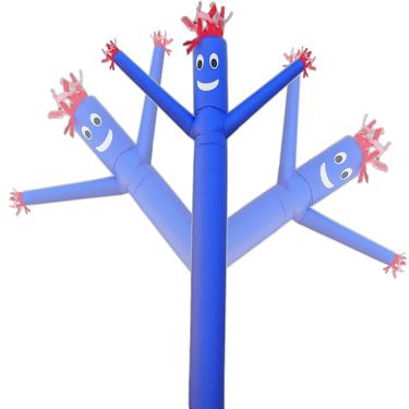 Imagem de Mkevi – Tubo inflável de 6 metros, boneco de avião, dançarino, maluco, com vento, voador, para fazer você mesmo, se destacar (sem soprador de 46 cm), Azul, 20 ft Tall, 18in Diameter