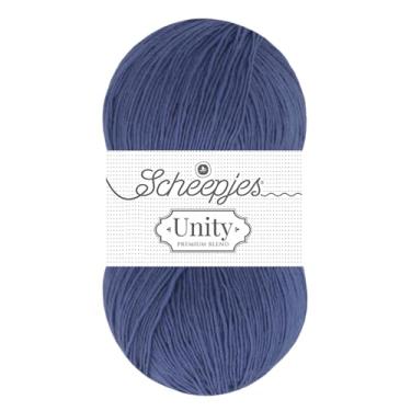 Imagem de Scheepjes Unity Yarn 100 g - 883 Rineke, Superwash Merino e Mistura de poliamida, fio de tricô e crochê em azul