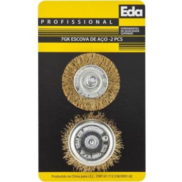 Imagem de Escova de Aço Redonda 1/4"" 2 Peças - 7GK - EDA