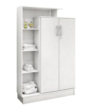 Imagem de Armário Multiuso Elite 2 Portas Com Chave 20220 Demóbile Branco