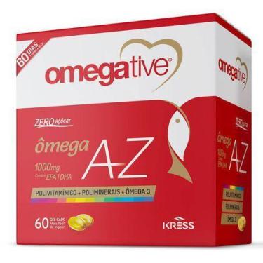Imagem de Omegative Az Kress Omega 3 1000mg 60 Cápsulas, Tradicional