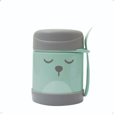Imagem de Pote térmico buba 320ml infantil armazena alimentos com talher inox vi
