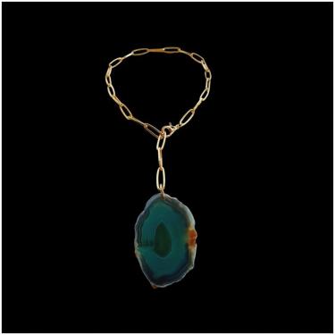 Imagem de Colar Pedra Natural Verde