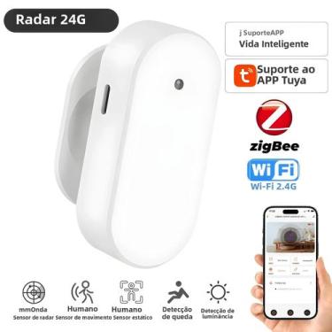 Imagem de WiFi ZigBee Smart 24G MmWave Radar Sensor De Movimento Tuya Detector D