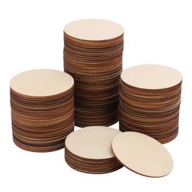 Imagem de GNIEMCKIN 300 Peças De Círculos Madeira 3" Com Espessura 3 Mm, Discos Compensada Inacabada Para Artesanato, Cabide Porta, Pintura, Redondas Versáteis Da