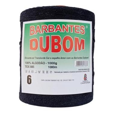 Imagem de Barbante Dubom Preto - 1 Kg - Fio 6 - 1080m - Barbantes DUBOM