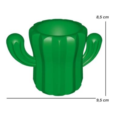 Imagem de Porta Lapis Com Design De Cactus (Branco)