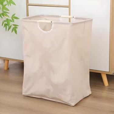 Imagem de Cesto Organizador Multiuso Dobrável em Tecido para Roupas, Brinquedos e Lavanderia - Organize Sua Casa com Praticidade, Compacto, Resistente e Fácil de Transportar (Modelo F)