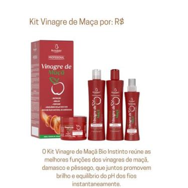 Imagem de Shampoo, Condicionador e mascara vinagre de maça Bio Instinto