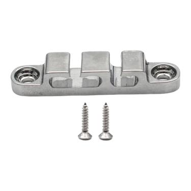 Imagem de Dynwave Guia de cordas de metal profissional para serviço pesado com parafusos para acessórios de baixo elétrico e peças de reposição, 4.4 Cm