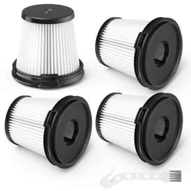 Imagem de Pacote com 4 peças de substituição de filtro HEPA IW3511 BU3521 para Shark IW3511 IW1111 IW1120 Detect Pro aspirador de pó sem fio leve