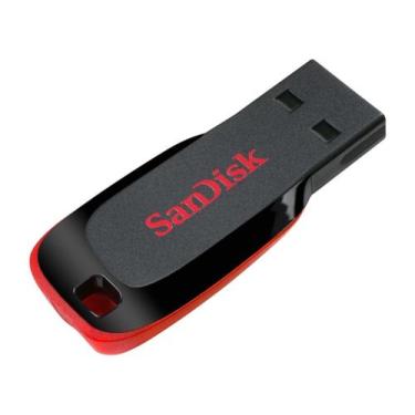 Imagem de Pen Drive 64GB SanDisk Cruzer Blade - USB 2.0 - c/software secure acce